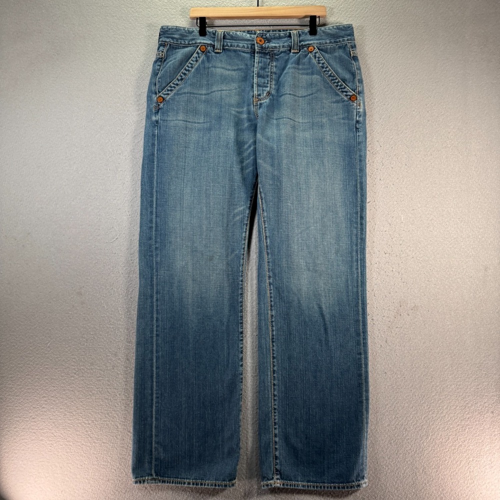 AG Adriano Goldschmied The Heritage Bootcut Jeans Mens 38 Reg Blue Lightwash USA